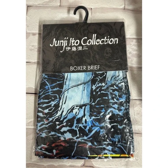 Junji Ito Collection Mens Boxer Briefs XL Horror Manga Art Creepy Forest Print - Picture 3 of 5